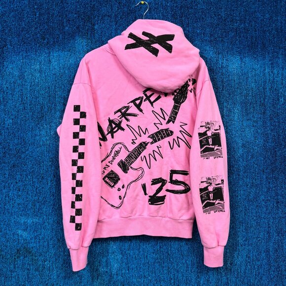 Machine Gun Kelly Tickets To My Downfall Pink Rock Oversized Hoodie Size Small - Picture 3 of 4
